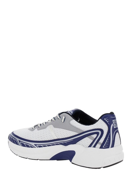 'Nfinity-52' White Low Top Sneakers with 4G Logo on the Tongue and 4G Logo on the Side in Tech Fabric Man