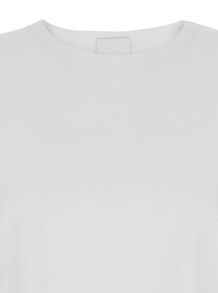 White Crewneck T-Shirt in Cotton Woman
