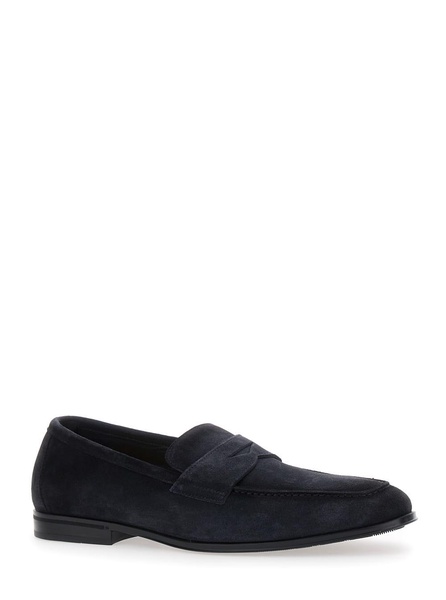 'nottingham' Black Slip-on Loafers In Leather Man
