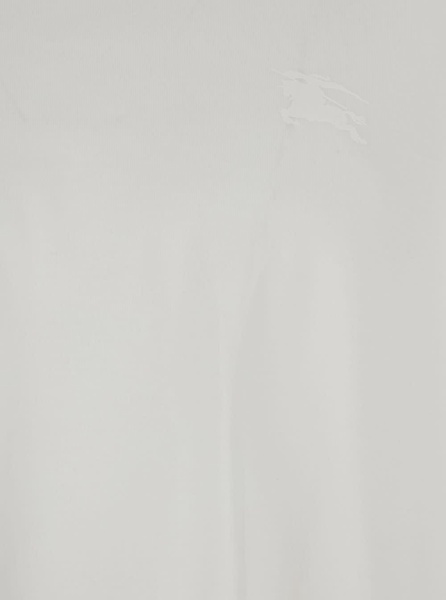 White Crewneck T-shirt With Tonal Ekd Logo Embroidery In Cotton Man