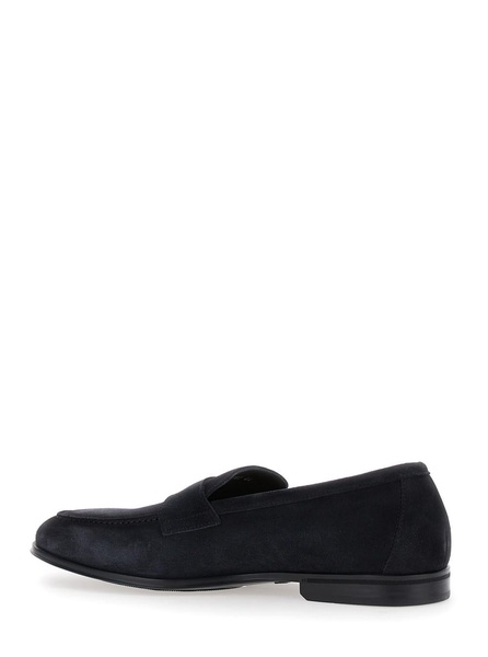 'nottingham' Black Slip-on Loafers In Leather Man
