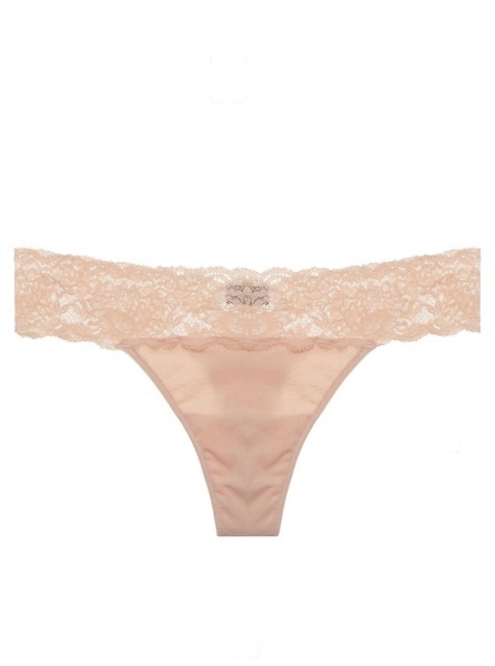 women's never say never maternity thong panty in blush