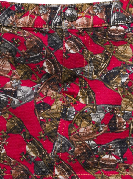 Printed cotton skirt