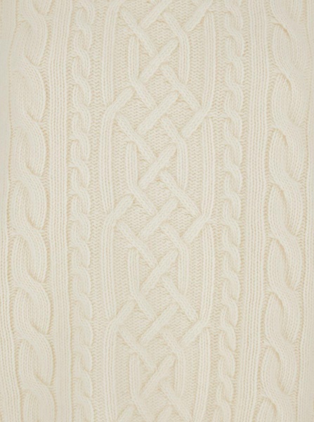 'Klarina Ann' White Crewneck Sweater In Wool Woman