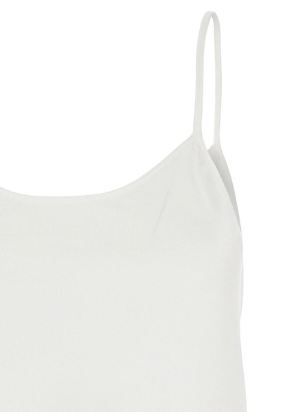 Plain Tank Top With U Neckline