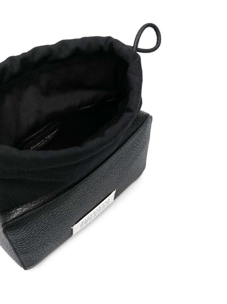 Black '5Ac Camera Medium' Crossbody Bag With Patch Logo In Leather Woman