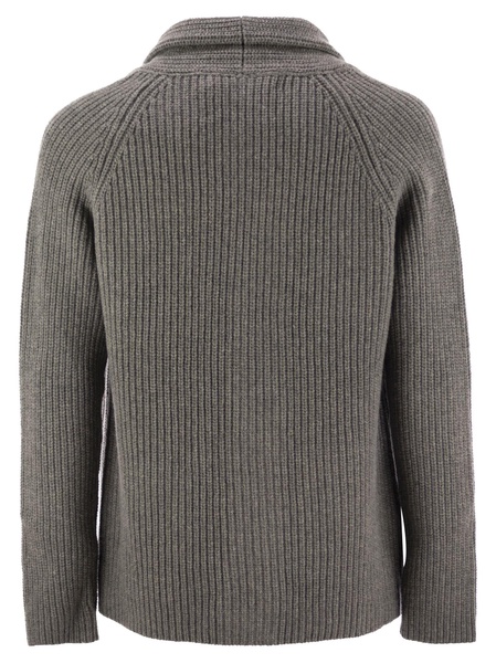 Ribbed Wool Cardigan