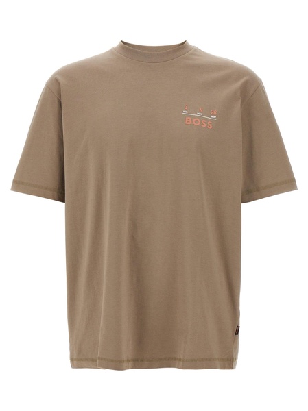 Te Records T-Shirt Brown