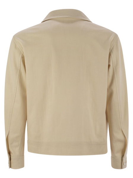 Stretch Cotton Blend Jacket