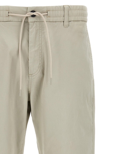 Cotton Trousers Pants Beige