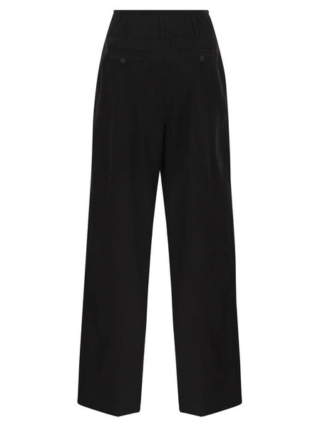 High Waist Straight Leg Trousers