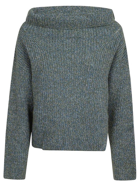 Multicolor Asymmetrical Ribbed Sweater