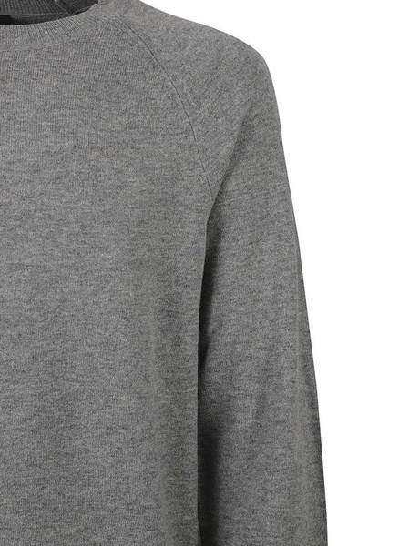 Logo Embroidered Knitted Jumper