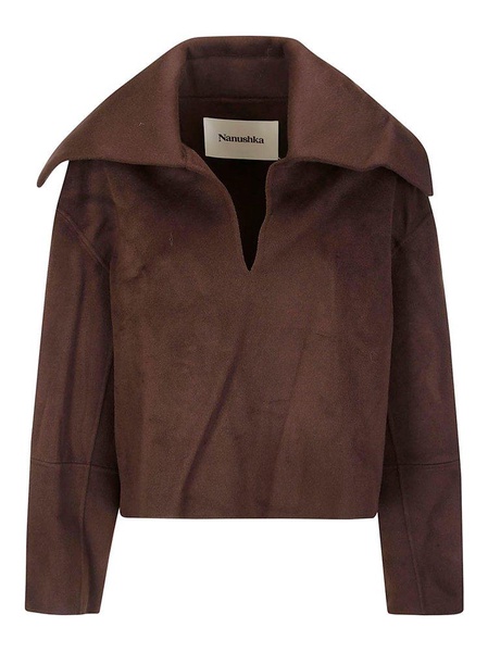 Long Sleeved V-neck Sweatshirt