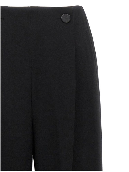 Amedea high-rise cady wide-leg pants 