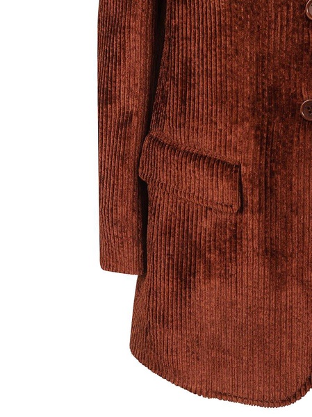 Ribbed Two-button Blazer