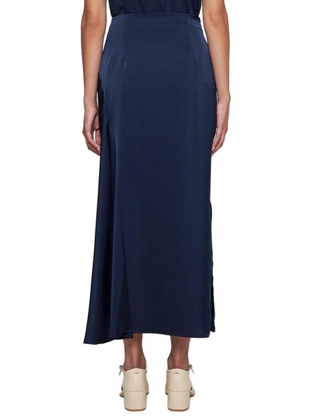 Aia Satin Midi Skirt