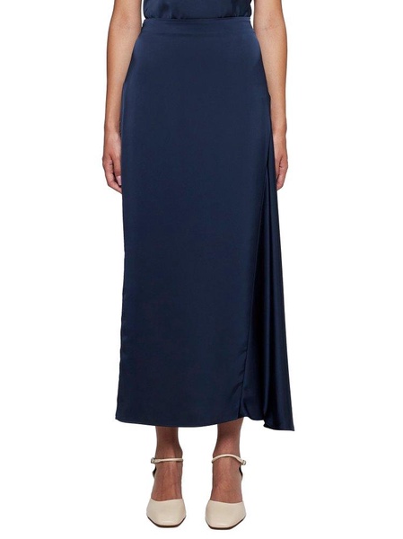 Aia Satin Midi Skirt