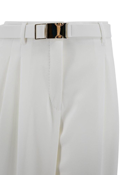 White Triacetate Blend Neottia Pant