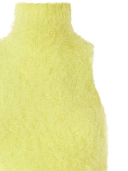 High-neck Sleeveless Knitted Top