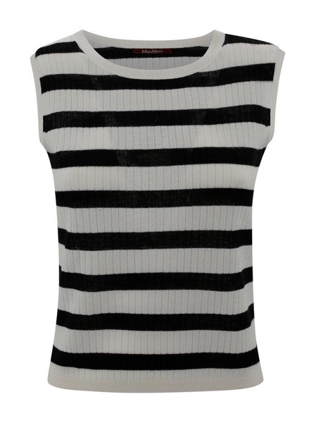 Ribbed Wool And Silk Top
