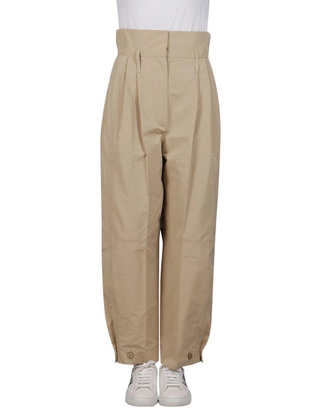 High-waisted Cargo Trousers