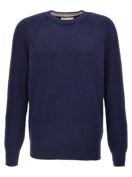 Ribbed Sweater Sweater, Cardigans Blue