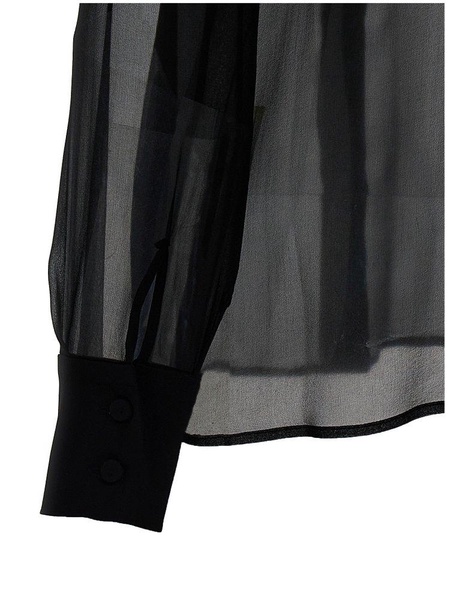 Ruffles Plastron Shirt