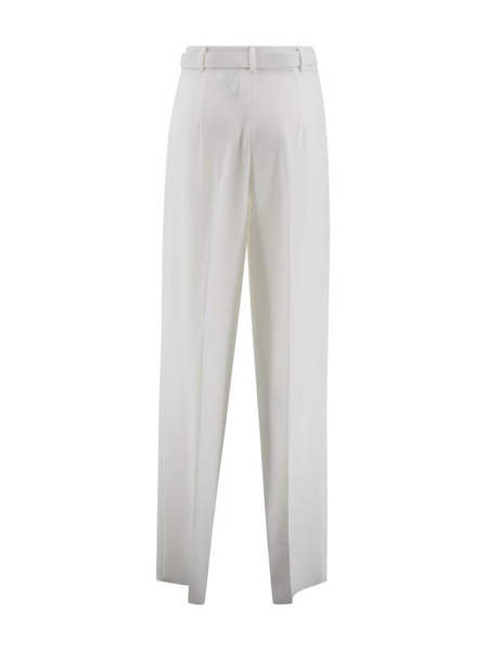 White Triacetate Blend Neottia Pant