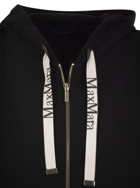 Jour cotton jersey zip up sweatshirt