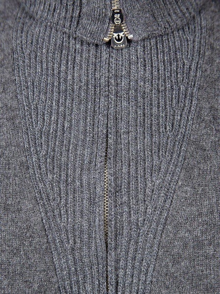 Half Zipped Long Sleeved Knitted Dress