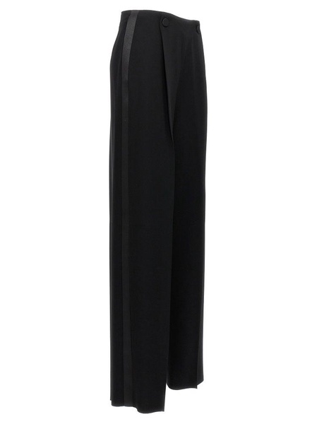 Amedea high-rise cady wide-leg pants 