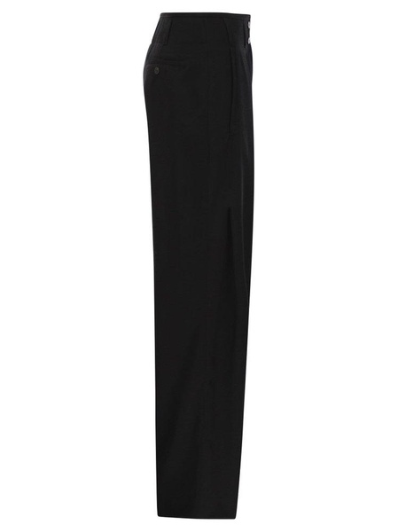 High Waist Straight Leg Trousers