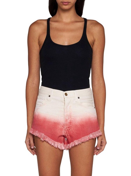 Two-tone Denim Shorts