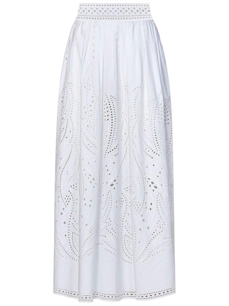 Lace-detail High Waist Maxi Skirt