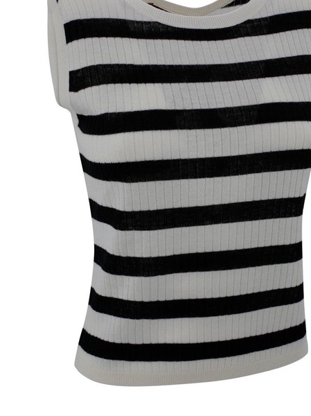 Ribbed Wool And Silk Top