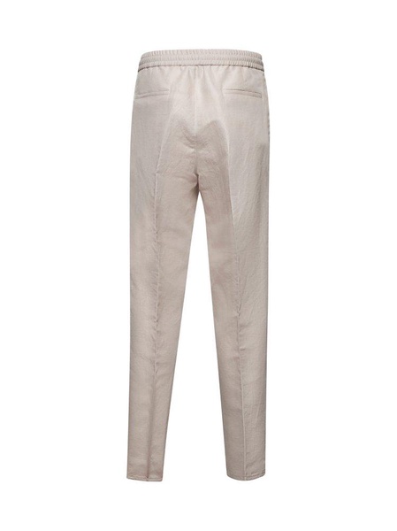 Drawstring Tapered Leg Trousers