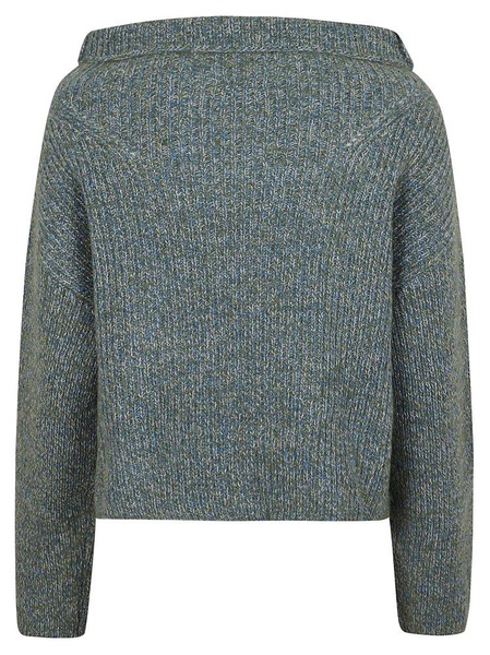 Multicolor Asymmetrical Ribbed Sweater