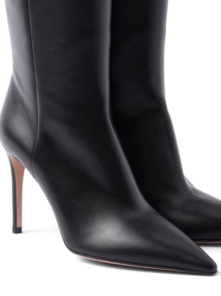 Stivali Leather Knee Boots