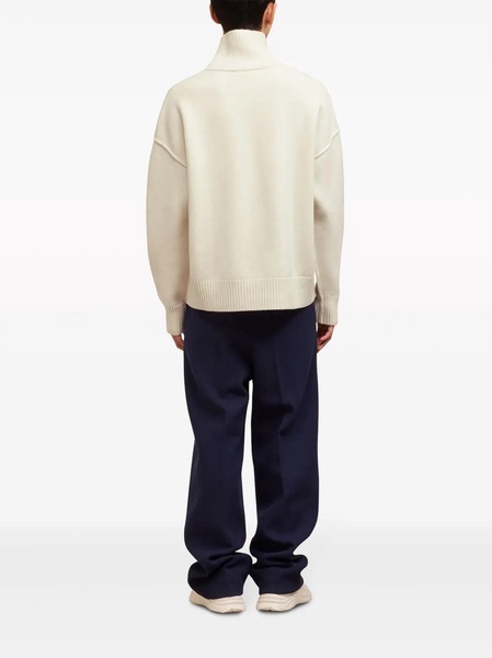 White Wool Ami de Coeur Sweater