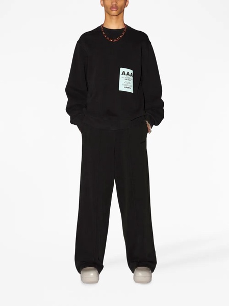Black Cotton Sweatshirt