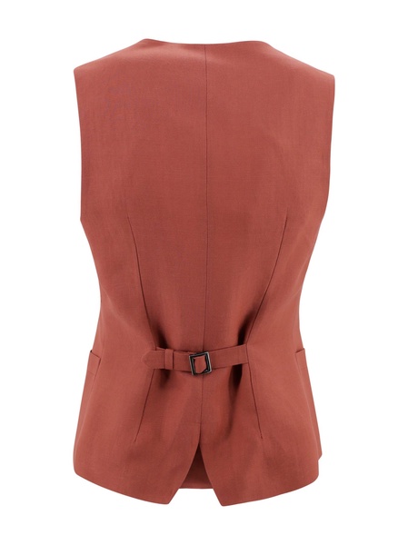 Linen-blend Waistcoat