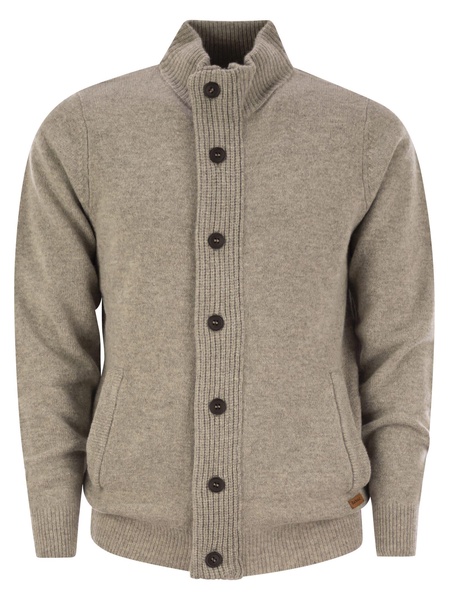 Cardigan With Zip And Buttons