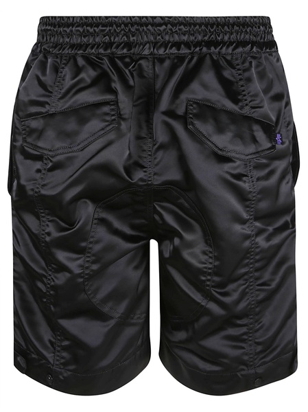 Buttoned Nylon Shorts