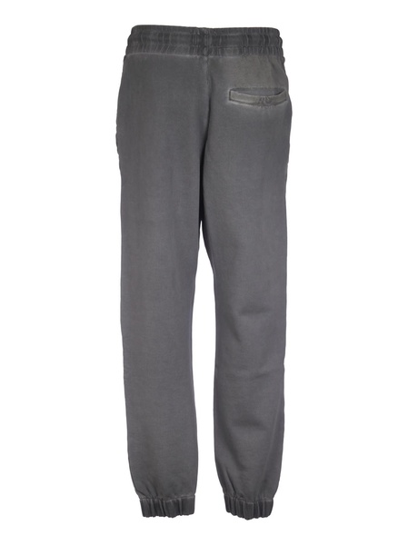 Drawstring Waist Ribbed Track Pants