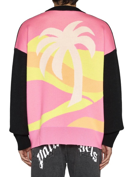 Intarsia Palm Sweater