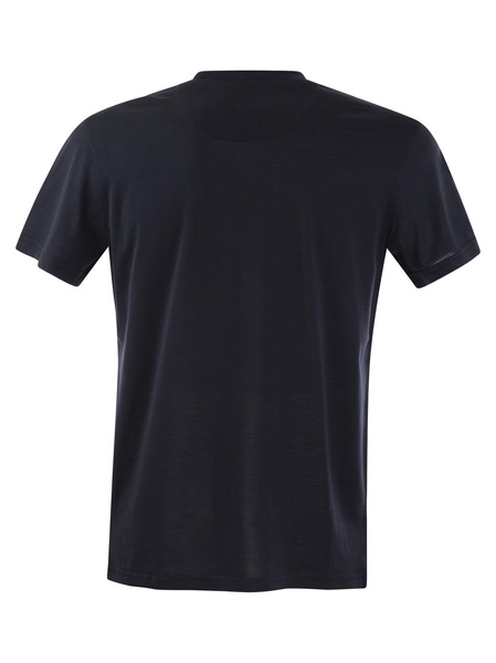 Midnight Blue Silk Blend T-shirt