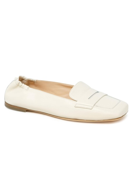 Agl Cream Leather Loafer Softy
