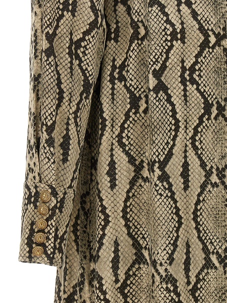 Python Pattern Shirt Dress