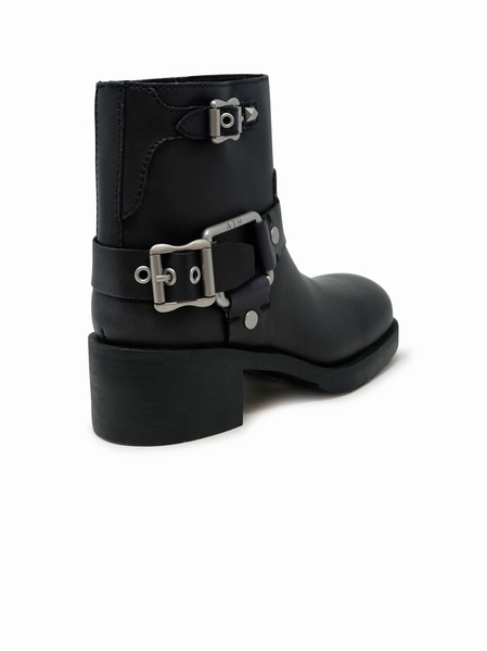 Ash Black Leather Boots